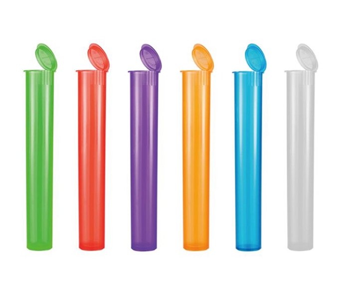 Child Resistant Plastic Pre-roll Tubes