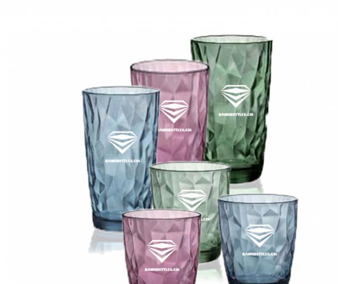 Cheap Drinkware Glasses Tumbler Cups 10oz Colored Glass Tumbler