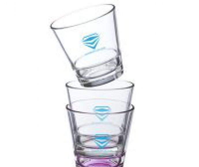 Custom Print 270ml Glass Cup With Logo Personalized Glass Cup